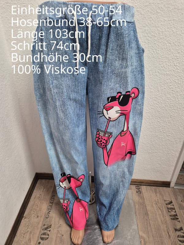 Pink Panther Hose Jogpants Größe 50-54 Einheitsgröße