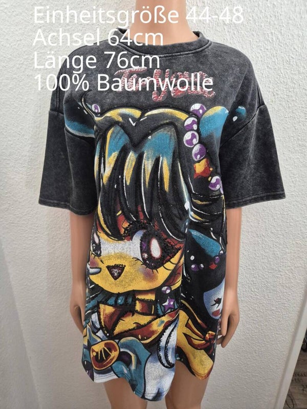 Sailor Moon Pailletten Shirt Größe 44-48 Einheitsgröße