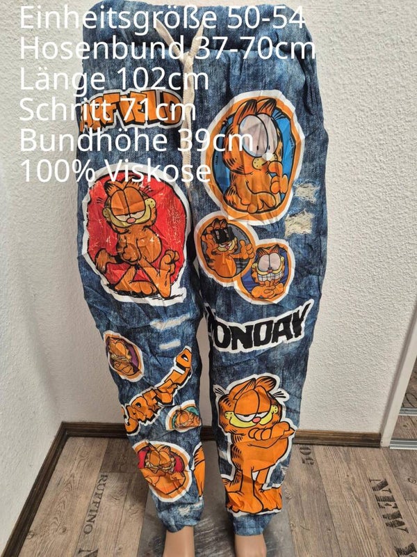 Garfield Hose Jogpants Größe 50-54 Einheitsgröße