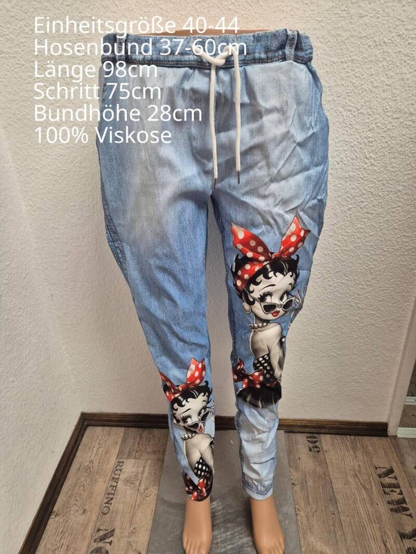 Betty Boop Hose Jogpants Größe 40-44 Einheitsgröße