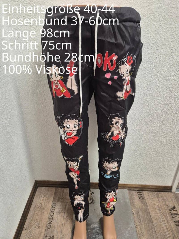 Betty Boop Hose Jogpants Größe 40-44 Einheitsgröße