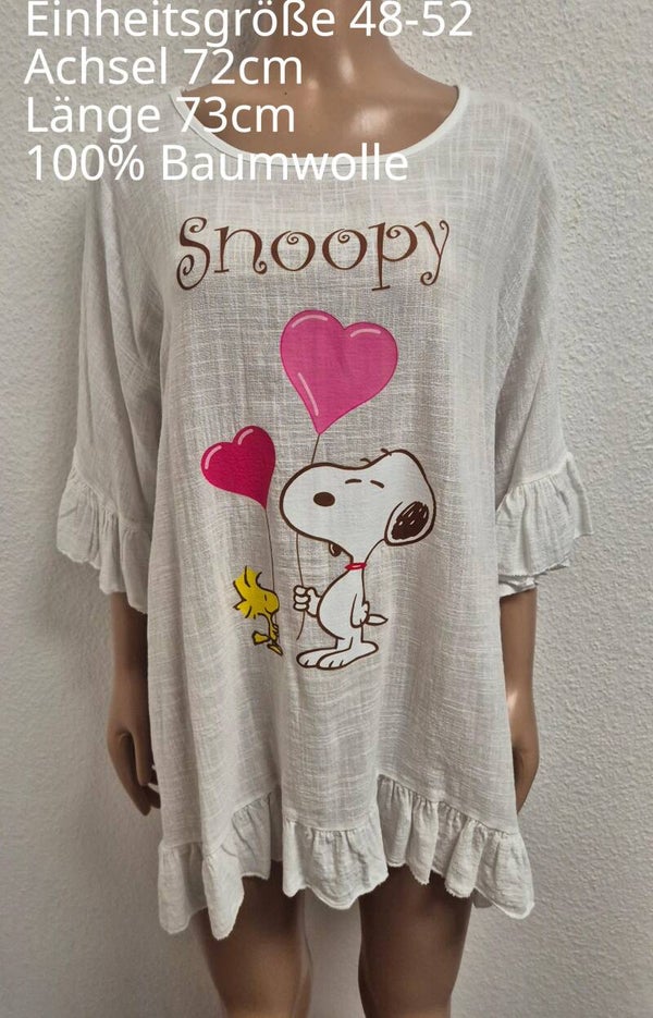 Snoopy Shirt Größe 48-52 Einheitsgröße