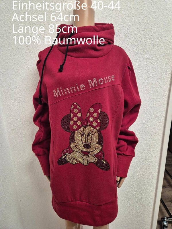 Minnie Mouse Glitzer Pullover Größe 40-44 Einheitsgröße