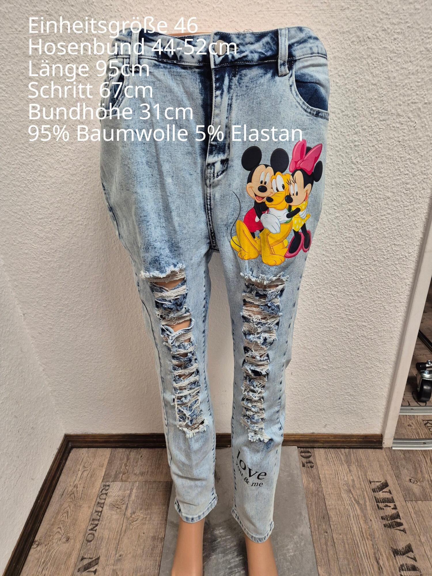 Mickey Mouse Jeanshose Größe 46