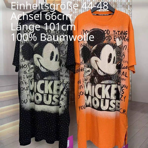 Mickey Mouse Glitzer Kleid Größe 44-48 Einheitsgröße