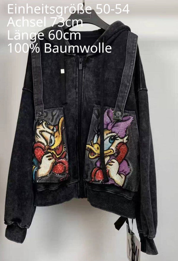 Donald Duck Jacke Größe 50-54 Einheitsgröße