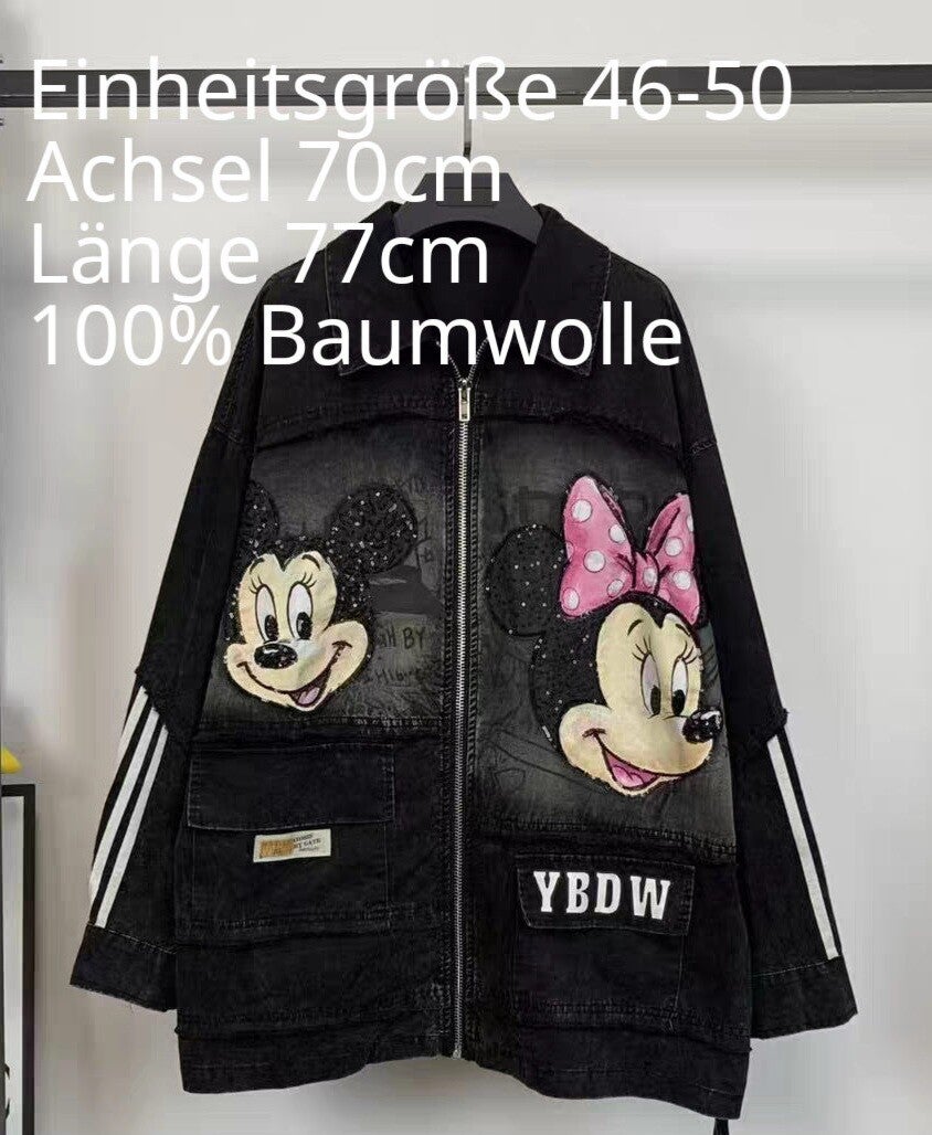 Minnie Mouse Jeansjacke Größe 46-50 Einheitsgröße