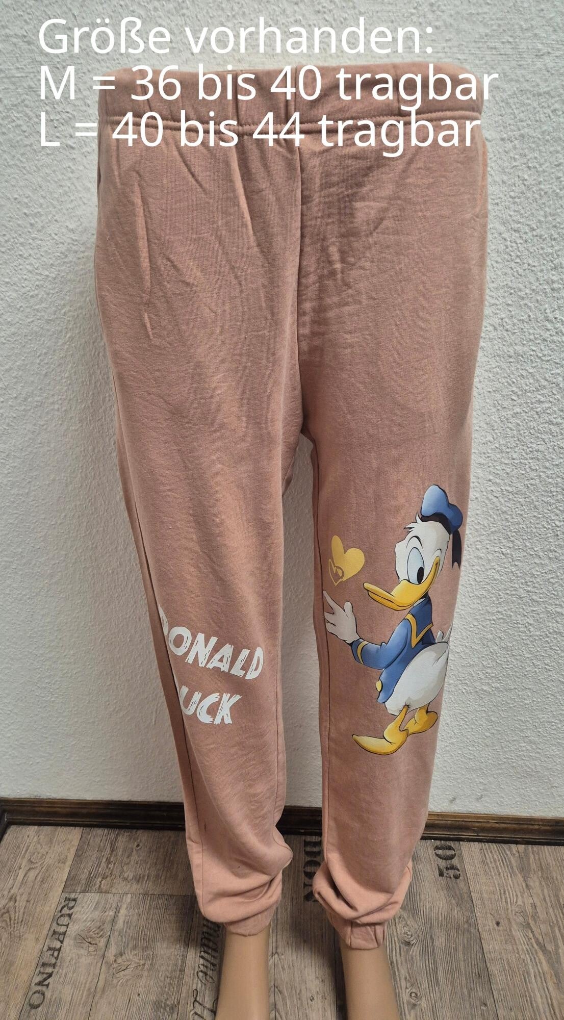 Donald Duck Jogginghose Größe 36-40 und 40-44 Einheitsgröße
