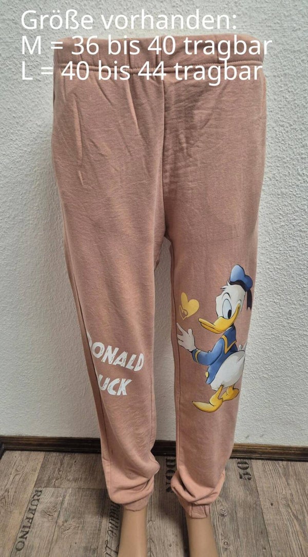 Donald Duck Jogginghose Größe 36-40 und 40-44 Einheitsgröße