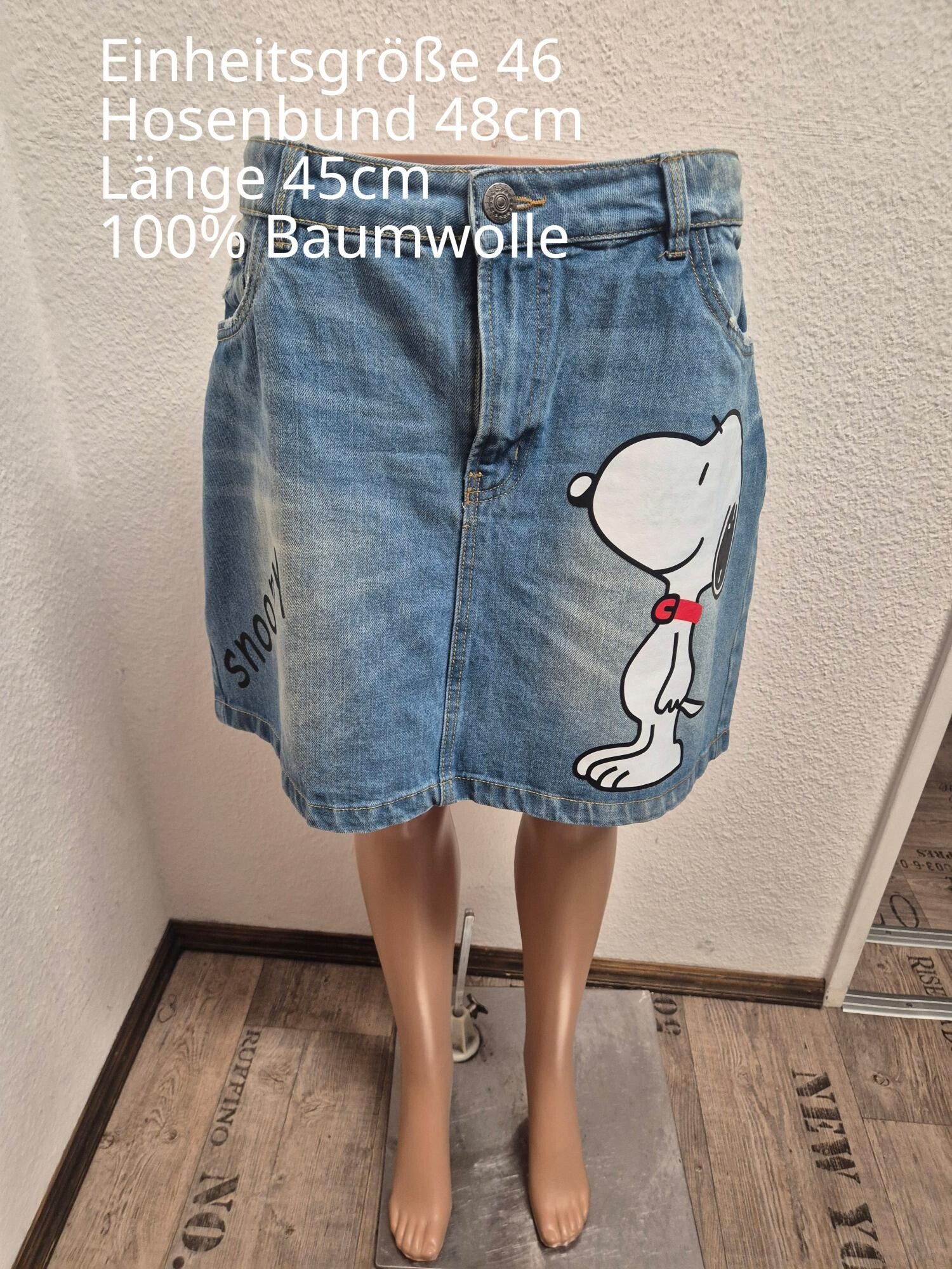 Snoopy Jeansrock Größe 46