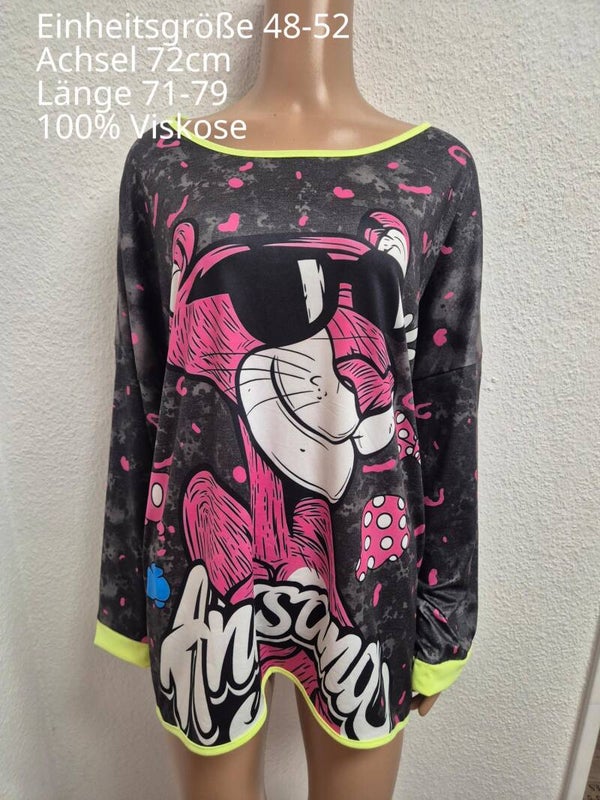 Pink Panther Pullover Größe 48-52 Einheitsgröße
