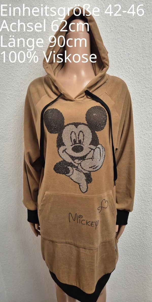 Mickey Mouse Glitzer Kleid Größe 42-46 Einheitsgröße