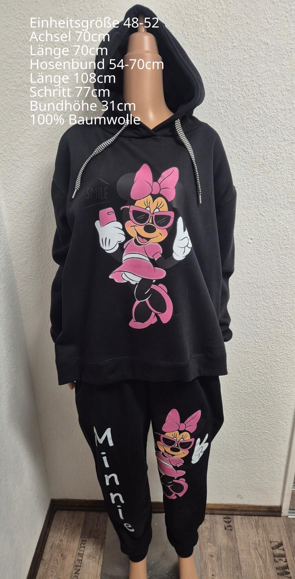 Minnie Mouse Jogginganzug Größe 48-52 Einheitsgröße