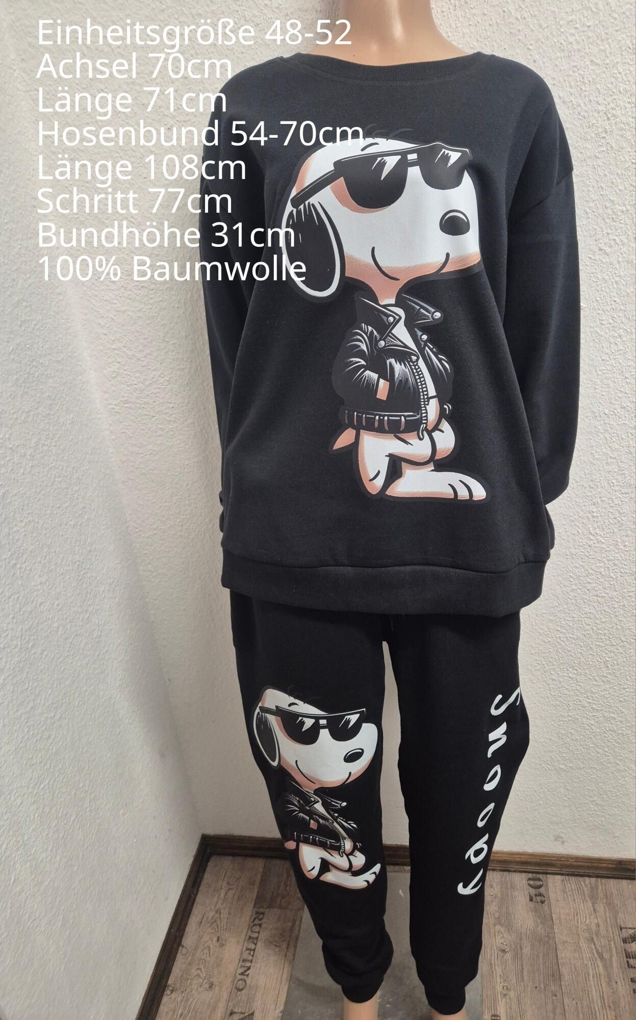 Snoopy Jogginganzug Größe 48-52 Einheitsgröße