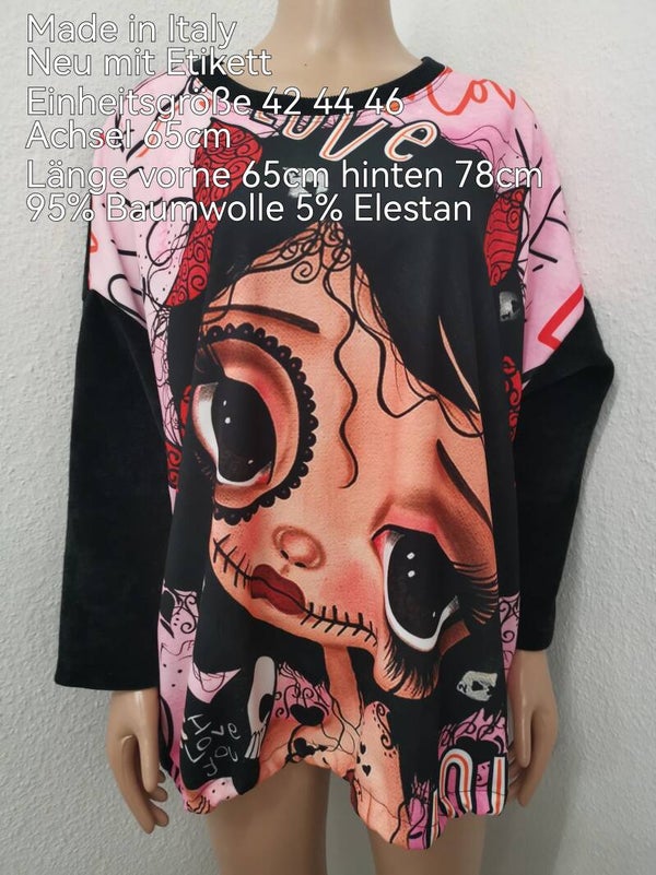 La Catrina Totenkopf Pullover Größe 42 44 46 Einheitsgröße