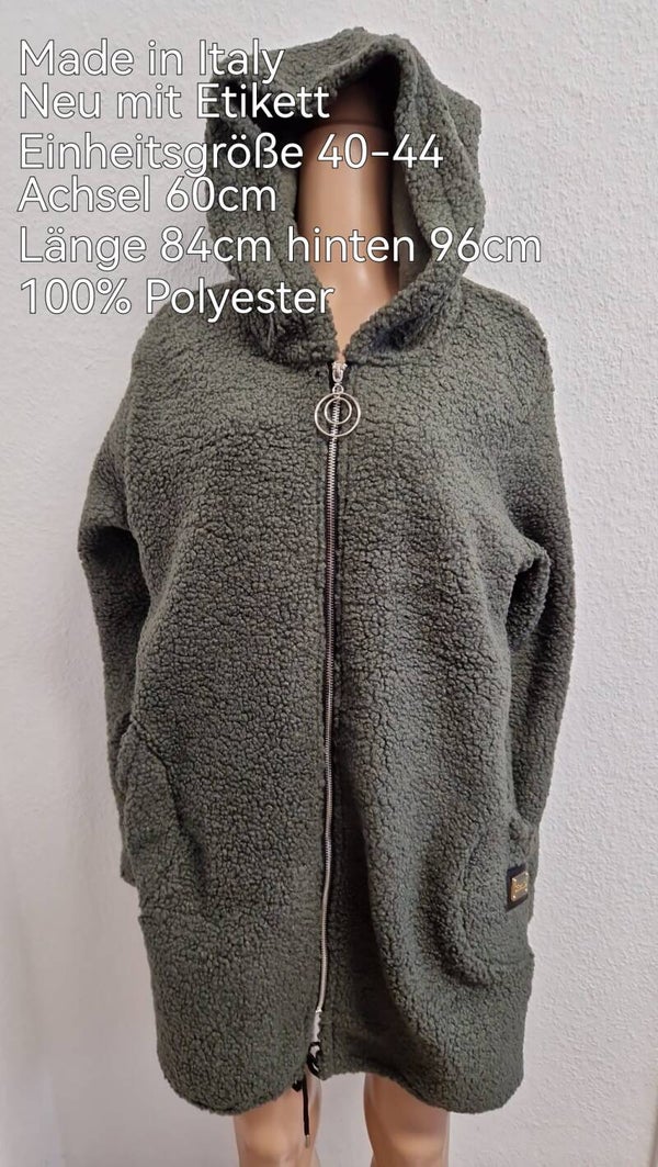 Teddy Plüsch Jacke Größe 40-44