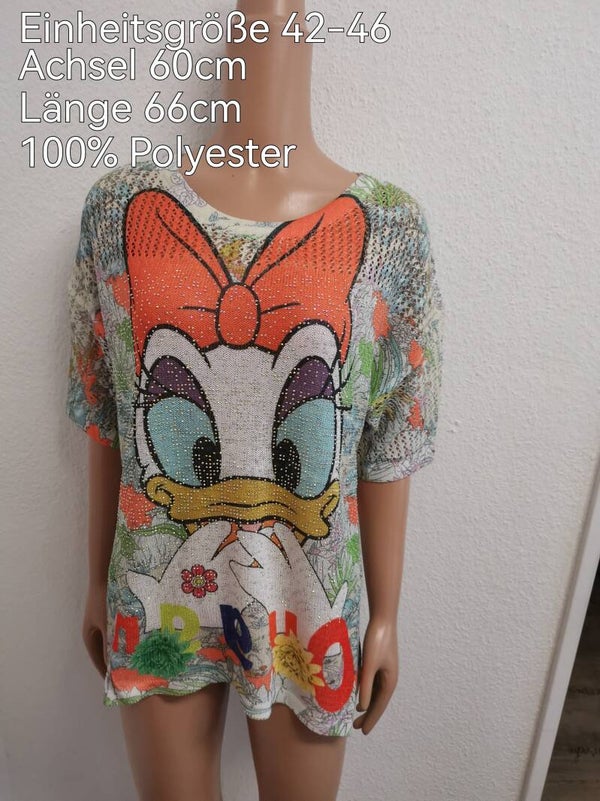 Daisy Glitzer Shirt Größe 42-46 Einheitsgröße