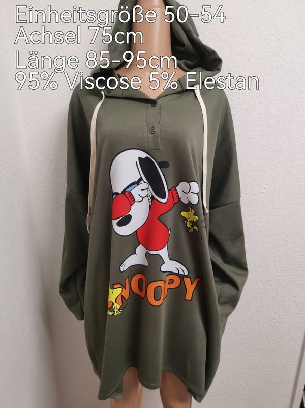 Langer Snoopy Pullover Größe 50-54 Einheitsgröße
