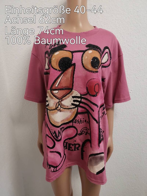 Pink Panther Shirt Größe 40-44 Einheitsgröße