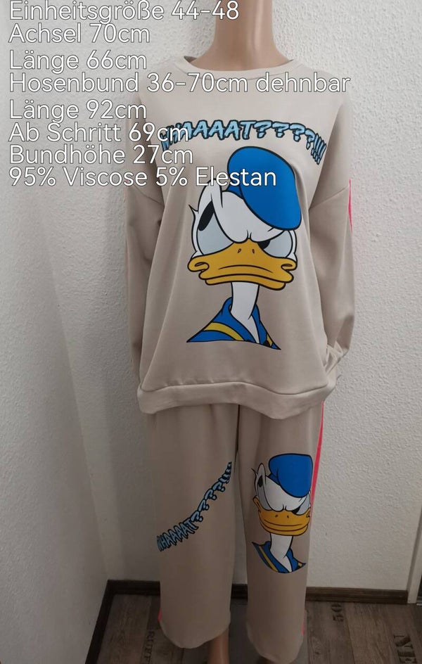 Donald Duck Jogginganzug Größe 44-48 Einheitsgröße