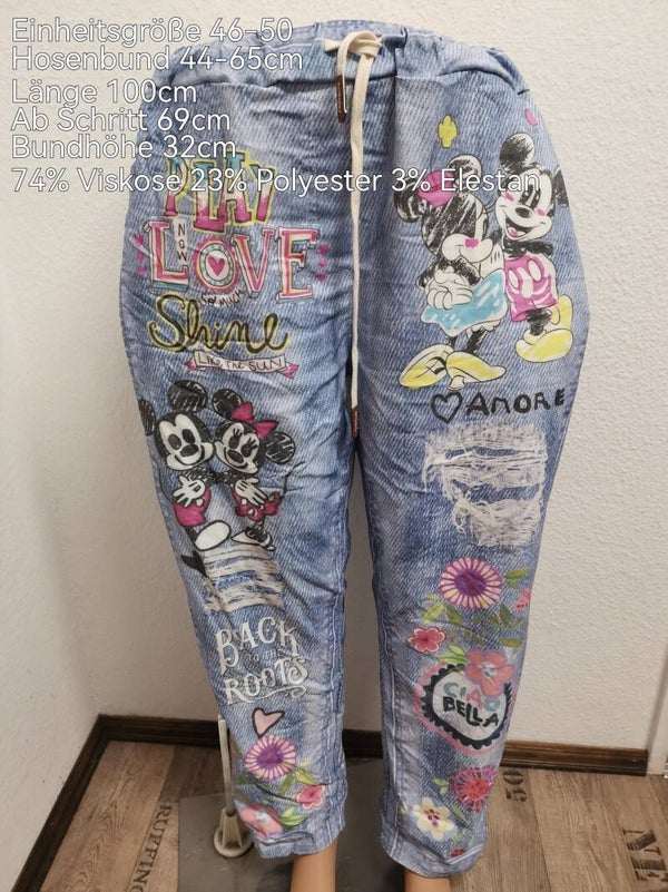 Mickey Mouse Hose Größe 46-50 Einheitsgröße