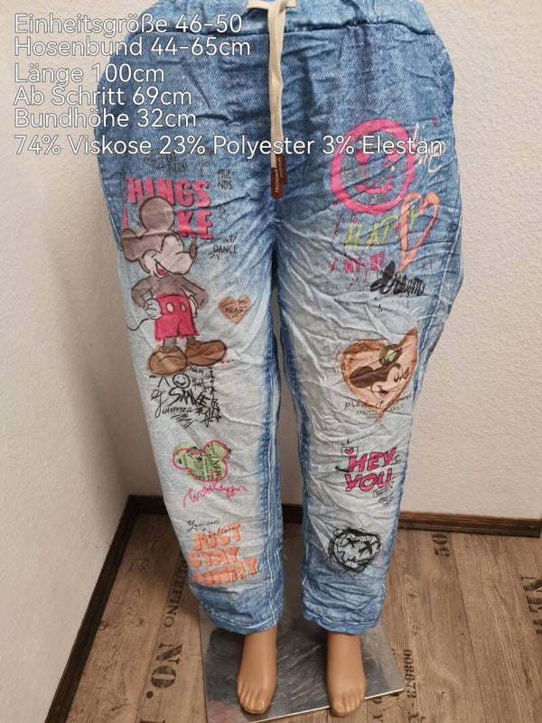 Mickey Mouse Hose Größe 46-50 Einheitsgröße