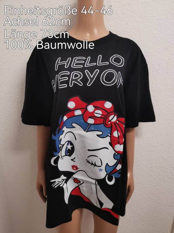Betty Boop Shirt Größe 44-46 Einheitsgröße
