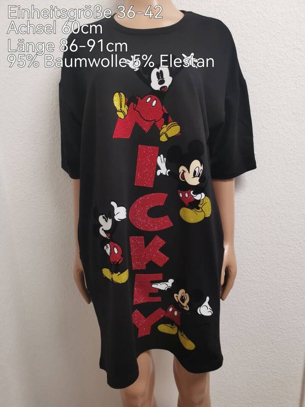 Mickey Mouse Glitzer Kleid Größe 36-42 Einheitsgröße