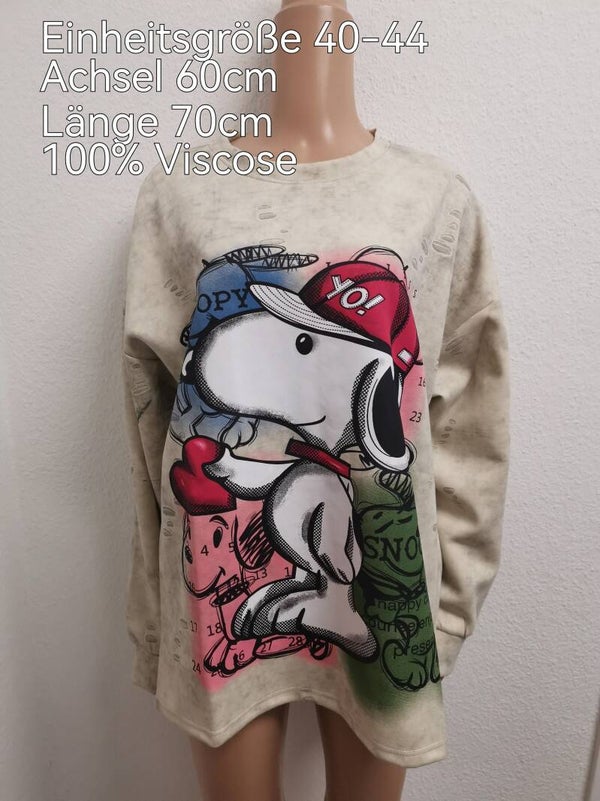 Snoopy Pullover Größe 40-44 Einheitsgröße