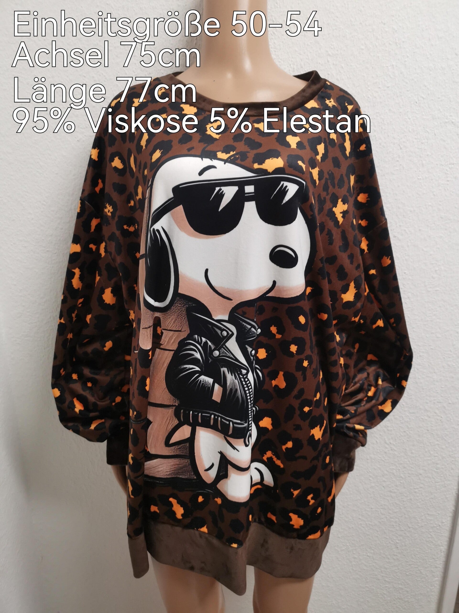 Snoopy Pullover weich Größe 50-54 Einheitsgröße