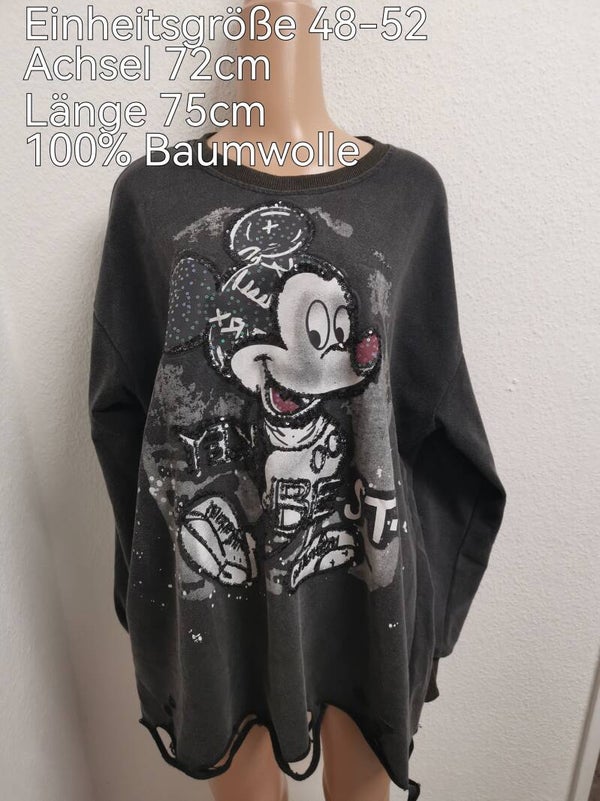 Mickey Mouse Pullover Größe 48-52 Einheitsgröße