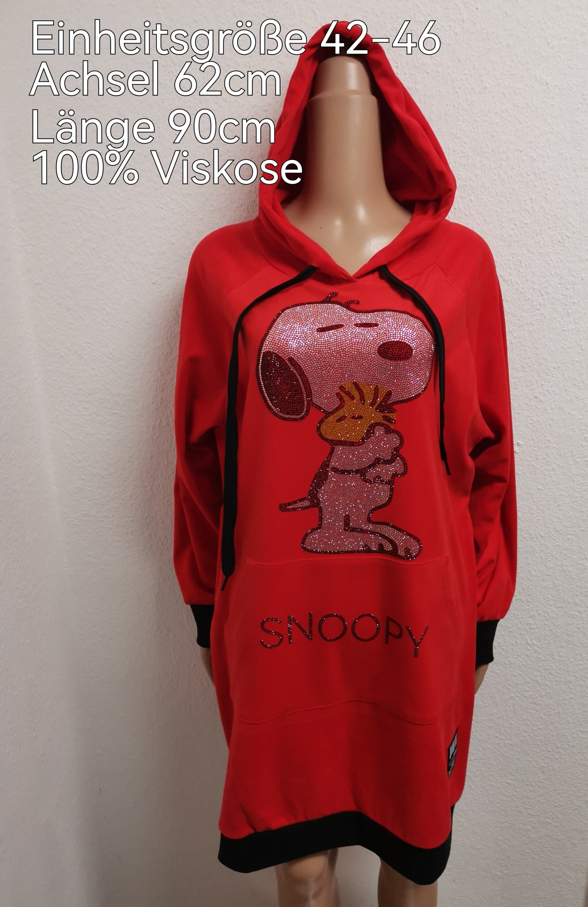 Snoopy Glitzer Kleid Größe 42-46 Einheitsgröße