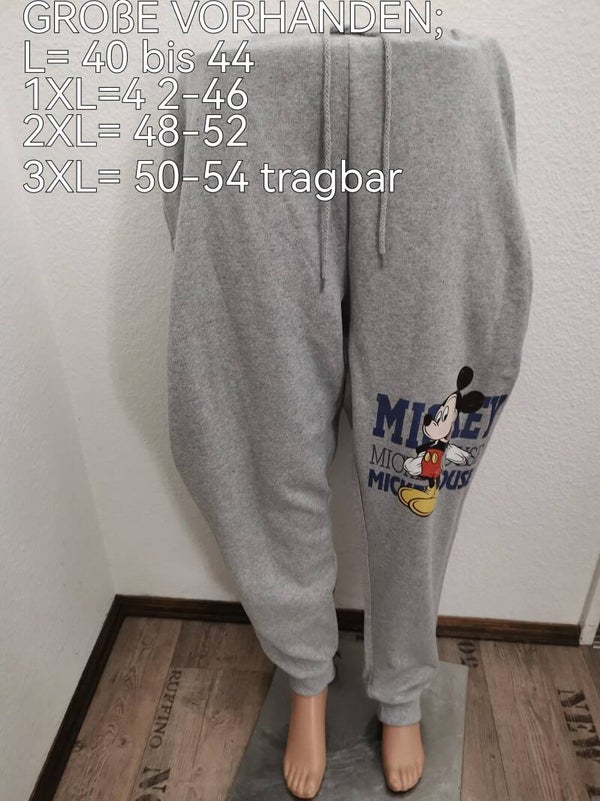 Mickey Mouse Jogginghose Größe L, XL, 2XL und 3XL