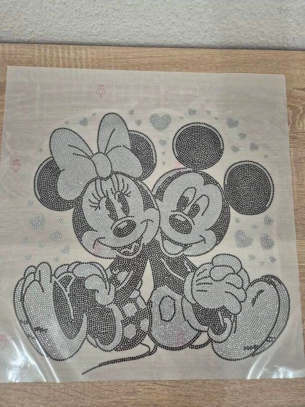 Mickey Mouse Hot Fix Strass Eisen Auf Heat Bling Kristall Transfer Applikation