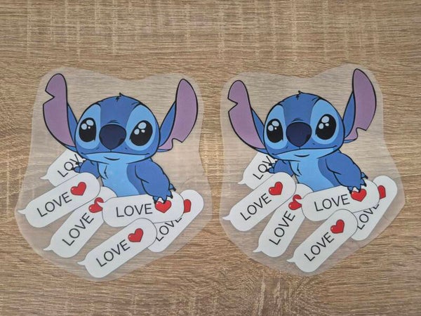 Stitch Cartoon DTF Transfer Bügelbild Wärmeübertragung auf Kleidung - Textil