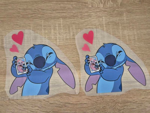 Stitch Cartoon DTF Transfer Bügelbild Wärmeübertragung auf Kleidung - Textil