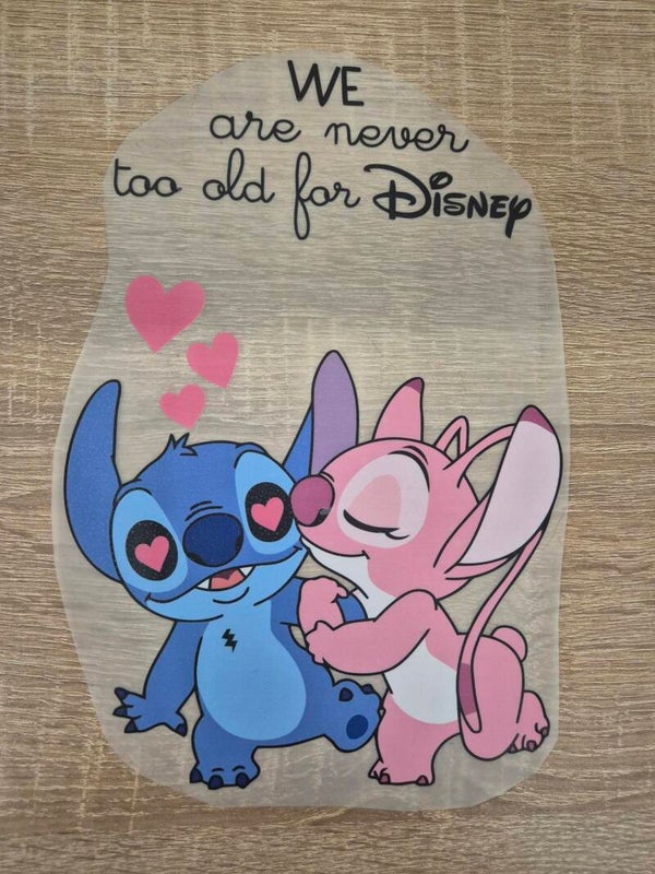 Stitch Cartoon DTF Transfer Bügelbild Wärmeübertragung auf Kleidung - Textil
