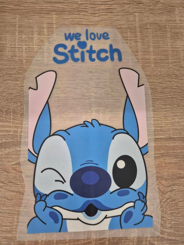 Stitch Cartoon DTF Transfer Bügelbild Wärmeübertragung auf Kleidung - Textil