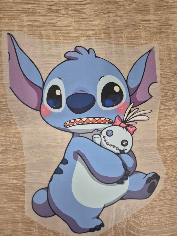 Stitch Cartoon DTF Transfer Bügelbild Wärmeübertragung auf Kleidung - Textil