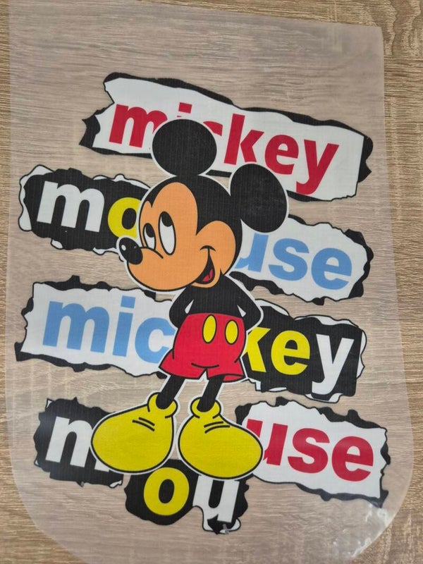 Mickey Mouse Cartoon DTF Transfer Bügelbild Wärmeübertragung auf Kleidung Textil