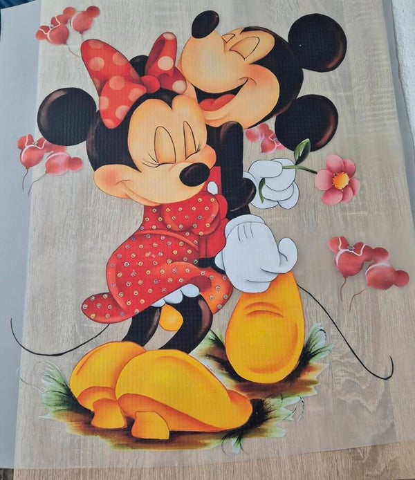 Mickey Mouse Cartoon DTF Transfer Bügelbild XXL Wärmeübertragung auf Kleidung