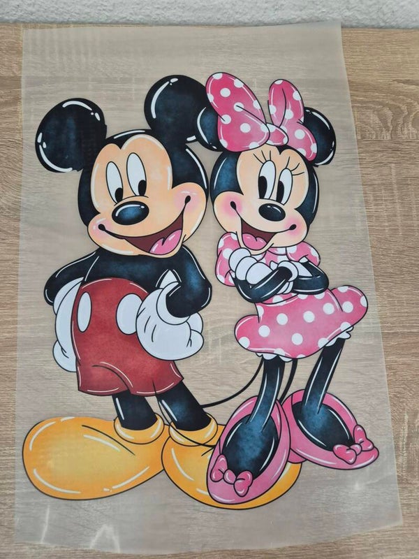 Mickey Mouse Cartoon DTF Transfer Bügelbild Wärmeübertragung auf Kleidung Textil