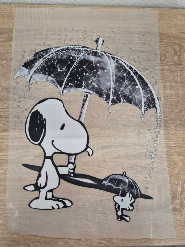 Snoopy Cartoon DTF Transfer Bügelbild Wärmeübertragung auf Kleidung Textil