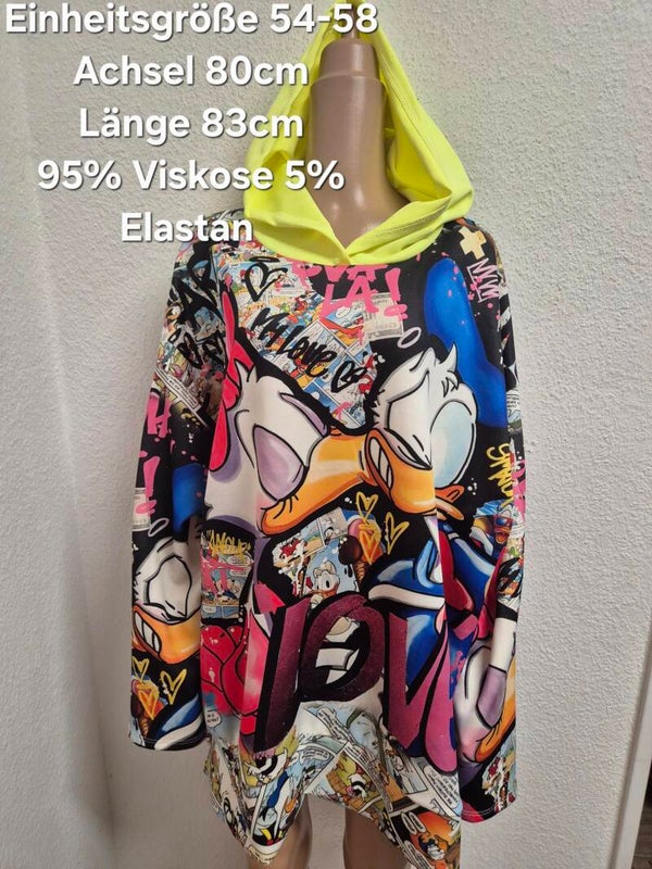Donald Duck Pullover Größe 54-58 Einheitsgröße