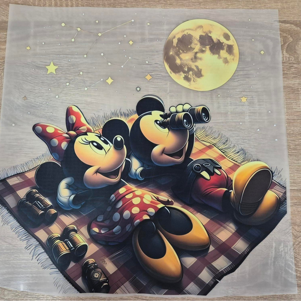 Mickey Mouse Cartoon DTF Transfer Bügelbild Wärmeübertragung auf Kleidung Textil