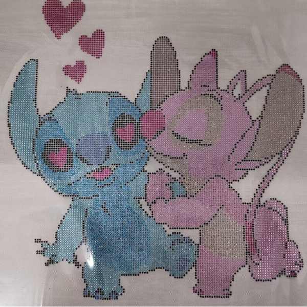 Stitch Hot Fix Strass Eisen Auf Heat Bling Kristall Transfer Patch Applikation Aufkleber