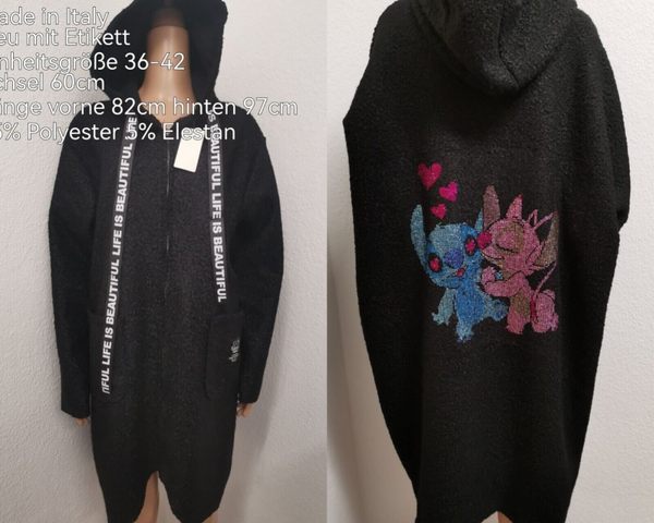 Stitch Glitzer Mantel Größe 36-42 Einheitsgröße