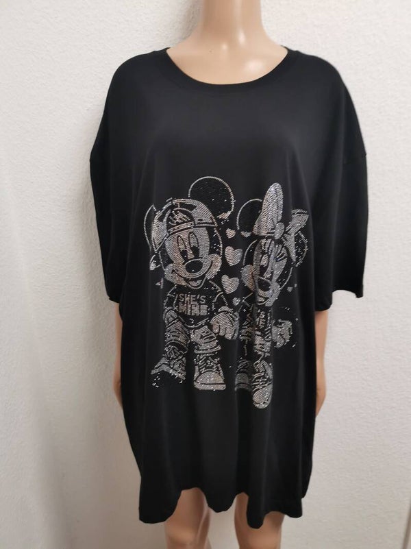 Mickey Mouse Glitzer Shirt in verschiedenen Größen 36-56 vorhanden