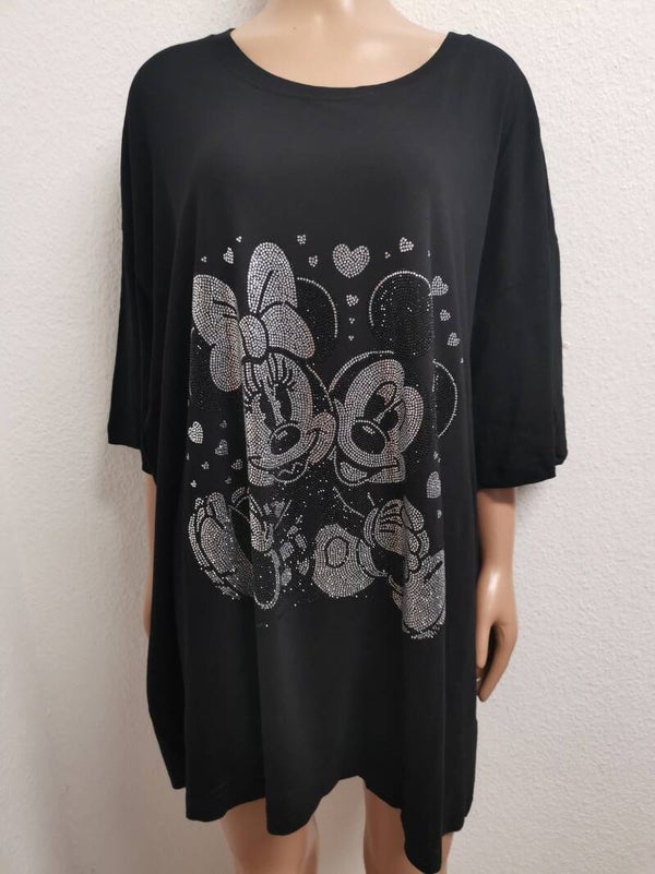 Mickey Mouse Glitzer Shirt in verschiedenen Größen 36-56 vorhanden
