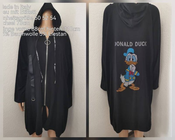 Donald Duck Glitzer Übergangsjacke Größe 50 bis 54 tragbar